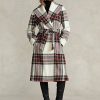 Abrigos cruzados de espiga en mezcla de lana a cuadros multicolor de Ralph Lauren para mujer Abrigos cruzados de espiga en mezcla de lana a cuadros multicolor de Ralph Lauren para mujer