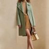 Abrigos cruzados de lana y cachemir Ralph Lauren Cameo para mujer en verde
