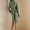 Abrigos cruzados de lana y cachemir Ralph Lauren Cameo para mujer en verde