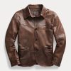 Abrigos de cuero Ralph Lauren para hombre en color marrón Abrigos de cuero Ralph Lauren para hombre en color marrón
