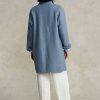 Abrigos de doble cara extragrandes de Ralph Lauren para mujer en azul Abrigos de doble cara extragrandes de Ralph Lauren para mujer en azul