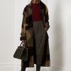 Abrigos de piel de oveja con patchwork Harmon de Ralph Lauren para mujer en color oliva Abrigos de piel de oveja con patchwork Harmon de Ralph Lauren para mujer en color oliva