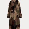 Abrigos de piel de oveja con patchwork Harmon de Ralph Lauren para mujer en color oliva Abrigos de piel de oveja con patchwork Harmon de Ralph Lauren para mujer en color oliva