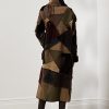 Abrigos de piel de oveja con patchwork Harmon de Ralph Lauren para mujer en color oliva Abrigos de piel de oveja con patchwork Harmon de Ralph Lauren para mujer en color oliva