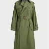 Abrigos de popelina verdes de Ralph Lauren para mujer Abrigos de popelina verdes de Ralph Lauren para mujer