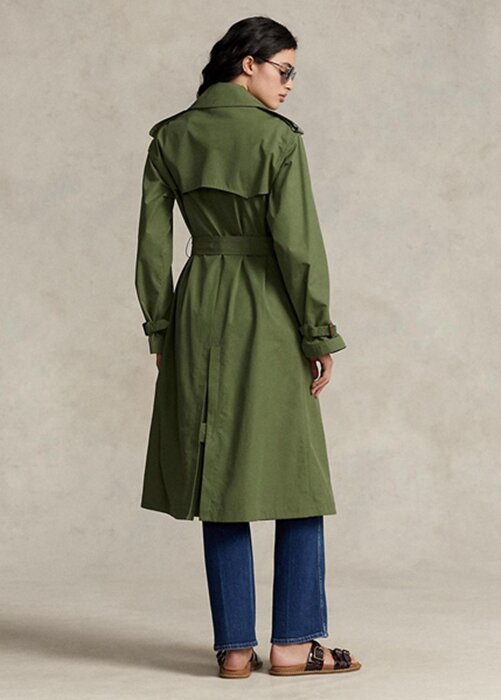 Abrigos de popelina verdes de Ralph Lauren para mujer Abrigos de popelina verdes de Ralph Lauren para mujer