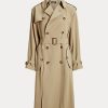 Abrigos de sarga Ralph Lauren color caqui para mujer Abrigos de sarga Ralph Lauren color caqui para mujer