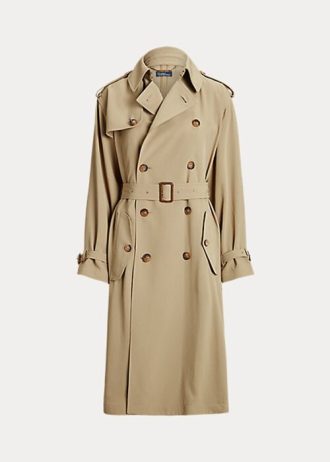 Abrigos de sarga Ralph Lauren color caqui para mujer