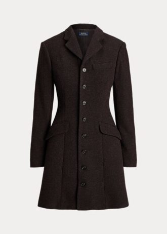 Abrigos entallados de tweed Ralph Lauren para mujer en color marrón Abrigos entallados de tweed Ralph Lauren para mujer en color marrón