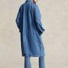 Abrigos Ralph Lauren azules de mezcla de algodón y seda para mujer Abrigos Ralph Lauren azules de mezcla de algodón y seda para mujer