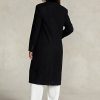 Abrigos Ralph Lauren Melton negros de mezcla de lana y terciopelo con cuello alto para mujer Abrigos Ralph Lauren Melton negros de mezcla de lana y terciopelo con cuello alto para mujer