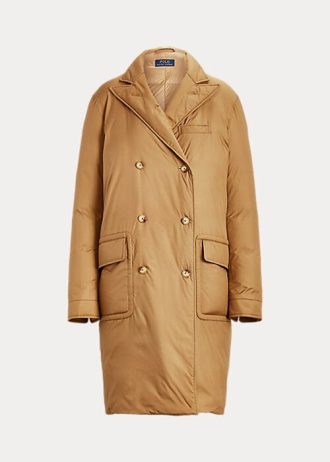 Abrigos tipo polo de plumón impermeables de Ralph Lauren para mujer en color caqui Abrigos tipo polo de plumón impermeables de Ralph Lauren para mujer en color caqui