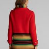 Abrigos tipo suéter de lana Ralph Lauren rojos para mujer Abrigos tipo suéter de lana Ralph Lauren rojos para mujer