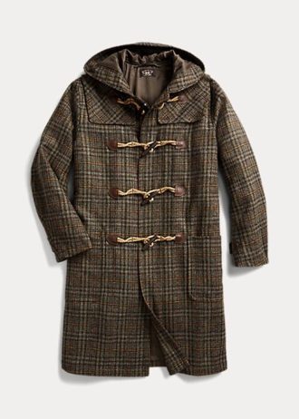 Abrigos tipo trenca de lana a cuadros multicolor de Ralph Lauren para mujer Abrigos tipo trenca de lana a cuadros multicolor de Ralph Lauren para mujer