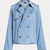 Abrigos vaqueros de corte cuadrado extragrande de Ralph Lauren para mujer en azul Abrigos vaqueros de corte cuadrado extragrande de Ralph Lauren para mujer en azul