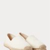 Alpargata de lona Ralph Lauren de hombre blanco Alpargata de lona Ralph Lauren de hombre blanco
