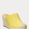 Alpargatas de ante amarillas Ralph Lauren Pennie para mujer Alpargatas de ante amarillas Ralph Lauren Pennie para mujer