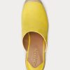 Alpargatas de ante amarillas Ralph Lauren Pennie para mujer Alpargatas de ante amarillas Ralph Lauren Pennie para mujer
