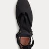 Alpargatas de cuña de lona Ralph Lauren negras para mujer Alpargatas de cuña de lona Ralph Lauren negras para mujer