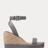 Alpargatas de piel Ralph Lauren Hilarie para mujer en color gris Alpargatas de piel Ralph Lauren Hilarie para mujer en color gris