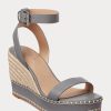 Alpargatas de piel Ralph Lauren Hilarie para mujer en color gris Alpargatas de piel Ralph Lauren Hilarie para mujer en color gris