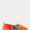 Alpargatas Ralph Lauren Bowsworth de lino con estampado floral para hombre en color naranja Alpargatas Ralph Lauren Bowsworth de lino con estampado floral para hombre en color naranja