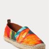 Alpargatas Ralph Lauren Bowsworth de lino con estampado floral para hombre en color naranja Alpargatas Ralph Lauren Bowsworth de lino con estampado floral para hombre en color naranja