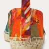 Alpargatas Ralph Lauren Bowsworth de lino con estampado floral para hombre en color naranja Alpargatas Ralph Lauren Bowsworth de lino con estampado floral para hombre en color naranja