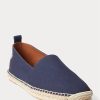 Alpargatas Ralph Lauren Bowsworth de lona con monograma para hombre en azul marino Alpargatas Ralph Lauren Bowsworth de lona con monograma para hombre en azul marino