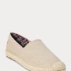 Alpargatas Ralph Lauren Cevio de lona lavada en color crema para hombre Alpargatas Ralph Lauren Cevio de lona lavada en color crema para hombre
