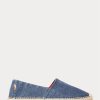 Alpargatas Ralph Lauren Cevio de lona lavada para hombre en azul marino claro Alpargatas Ralph Lauren Cevio de lona lavada para hombre en azul marino claro