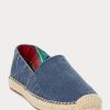 Alpargatas Ralph Lauren Cevio de lona lavada para hombre en azul marino claro Alpargatas Ralph Lauren Cevio de lona lavada para hombre en azul marino claro