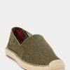 Zapatos casuales de lona lavada Ralph Lauren Cevio para hombre, color verde Zapatos casuales de lona lavada Ralph Lauren Cevio para hombre, color verde