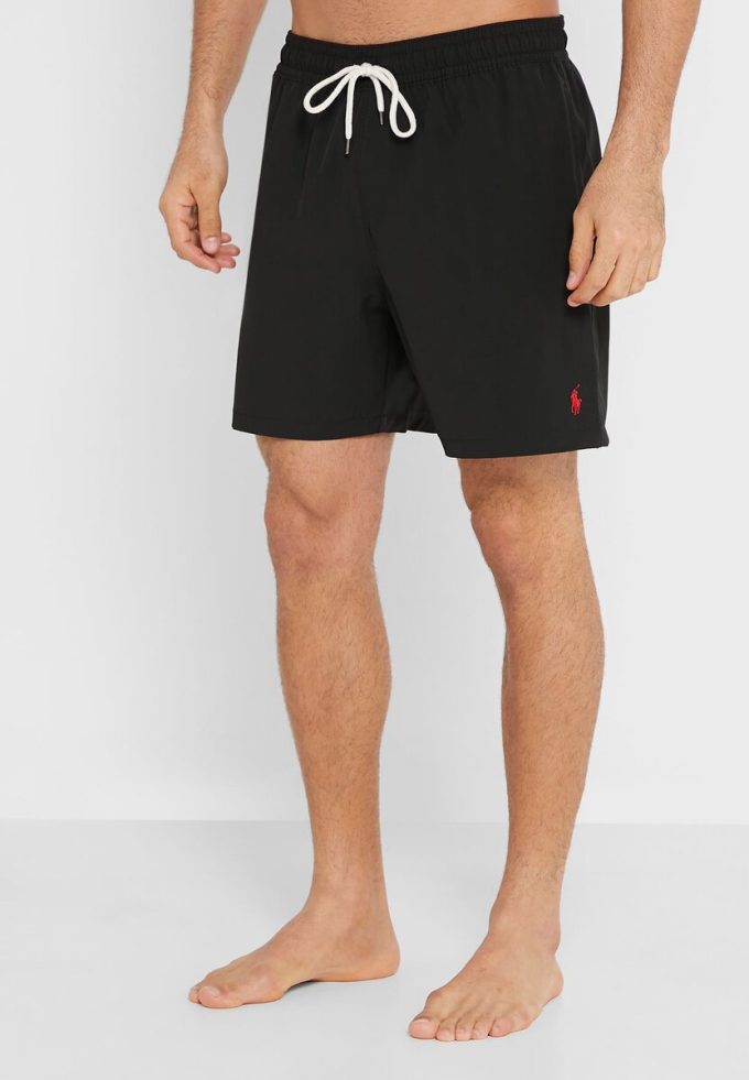 Bañador corto con cordón Ralph Lauren para hombre, color negro Bañador corto con cordón Ralph Lauren para hombre, color negro