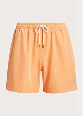 Bañador corto Ralph Lauren Traveller para hombre en color naranja