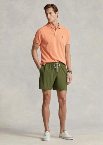 Bañador Ralph Lauren Traveller para hombre, color oliva