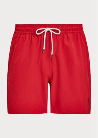 Bañador Ralph Lauren Traveller para hombre, color rojo