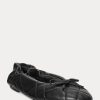 Bailarinas negras de piel de cordero acolchada Ralph Lauren para mujer Bailarinas negras de piel de cordero acolchada Ralph Lauren para mujer