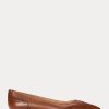 Bailarinas Ralph Lauren Loraine de piel bruñida color marrón para mujer Bailarinas Ralph Lauren Loraine de piel bruñida color marrón para mujer