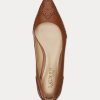 Bailarinas Ralph Lauren Loraine de piel bruñida color marrón para mujer Bailarinas Ralph Lauren Loraine de piel bruñida color marrón para mujer