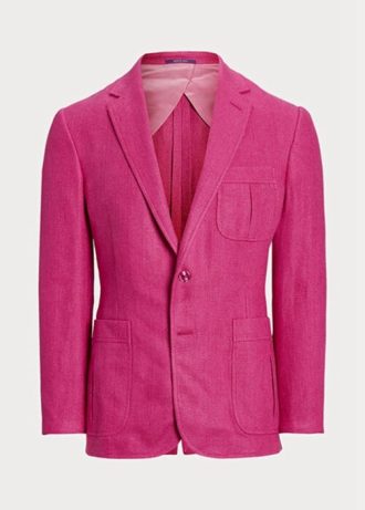 Blazer deportivo Ralph Lauren Kent de lino y seda en color rosa para hombre