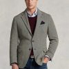 Blazer deportivo Ralph Lauren Polo Soft Herringbone gris para hombre Blazer deportivo Ralph Lauren Polo Soft Herringbone gris para hombre
