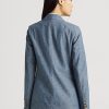 Blazers cruzados de Chambray de Ralph Lauren para mujer en azul Blazers cruzados de Chambray de Ralph Lauren para mujer en azul