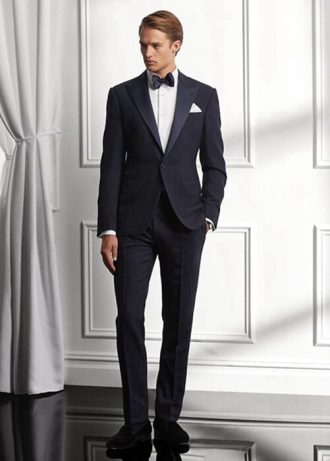 Blazers de esmoquin Ralph Lauren Gregory Barathea para hombre en azul marino