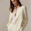 Blazers de gabardina de lana Safford de Ralph Lauren para mujer en blanco Blazers de gabardina de lana Safford de Ralph Lauren para mujer en blanco