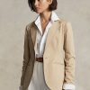 Blazers de sarga elástica Ralph Lauren beige para mujer Blazers de sarga elástica Ralph Lauren beige para mujer