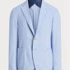 Blazers de traje de cambray Ralph Lauren azules para hombre Blazers de traje de cambray Ralph Lauren azules para hombre