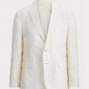 Blazers de traje de lino suave Ralph Lauren Polo blancos para hombre Blazers de traje de lino suave Ralph Lauren Polo blancos para hombre