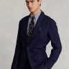 Blazers de traje de lino suave Ralph Lauren Polo para hombre en azul marino Blazers de traje de lino suave Ralph Lauren Polo para hombre en azul marino