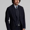 Blazers deportivos Ralph Lauren de algodón y lino sin estructura para hombre en azul marino Blazers deportivos Ralph Lauren de algodón y lino sin estructura para hombre en azul marino